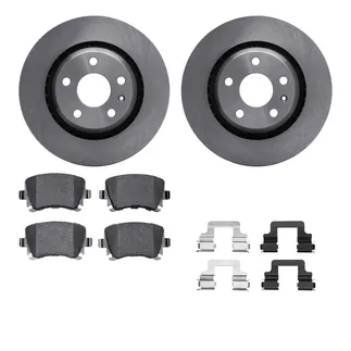 R1 Concepts WFWH1-73061 E- Line Series Brake Rotor W/ Ceramic Brake Pads & Hdw